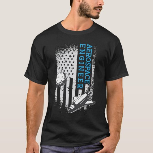 ruimtevaartingenieur-engineeringruimteraket t-shirt (Voorkant)
