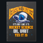 ruimtevaartingenieur Rocket Science Space Astronau Notitieboek<br><div class="desc">Funny Aerospace engineer Gift. Hilarious Rocket Science Quote voor een astronaut en ruimtefan.</div>