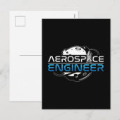 Ruimtevaartingenieur Rocket Space engineering Feestdagenkaart (Voorkant / Achterkant)