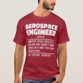 Ruimtevaartingenieur Zelfstandig naamwoord definit T-shirt (Voorkant)