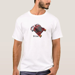 Ruimtevaartingenieurs t-shirt - rood klein schip