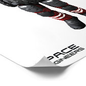 Ruimtevaartingenieurs Waarde Poster papier (matte) (Hoek)