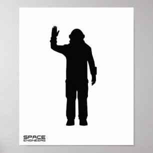 Ruimtevaartingenieurs Waarde Poster papier (steen)