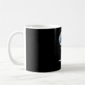Ruimtevaartkat Astronaut Flying Koffiemok (Links)