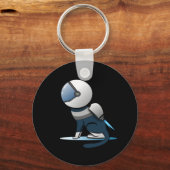 Ruimtevaartkat Astronaut Flying Sleutelhanger (Voorkant)