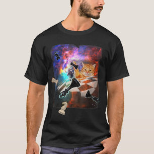 Ruimtevaartkat Galaxy-kaaskap T-shirt