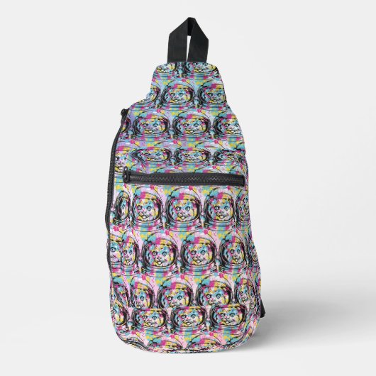 Ruimtevaartkat Sling Bag (Voorkant)