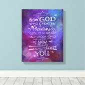 Ruimtevaartkwekerijkunssterstersterren Moonthemafs Canvas Afdruk (Insitu (Houten vloer))