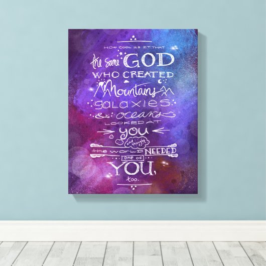 Ruimtevaartkwekerijkunssterstersterren Moonthemafs Canvas Afdruk (Insitu (Houten vloer))