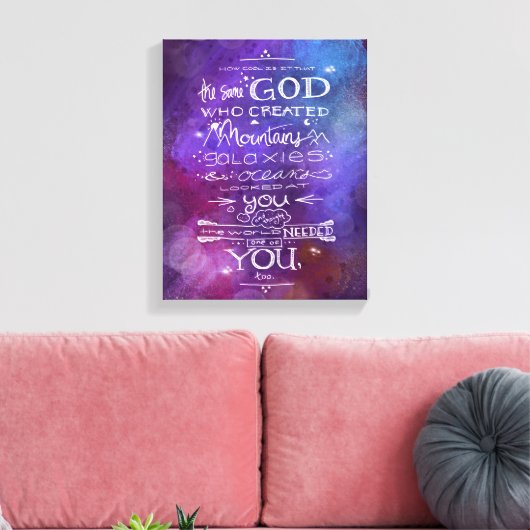 Ruimtevaartkwekerijkunssterstersterren Moonthemafs Canvas Afdruk (Insitu (Woonkamer))