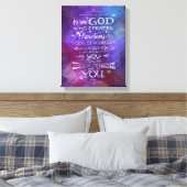 Ruimtevaartkwekerijkunssterstersterren Moonthemafs Canvas Afdruk (Insitu (Slaapkamer))