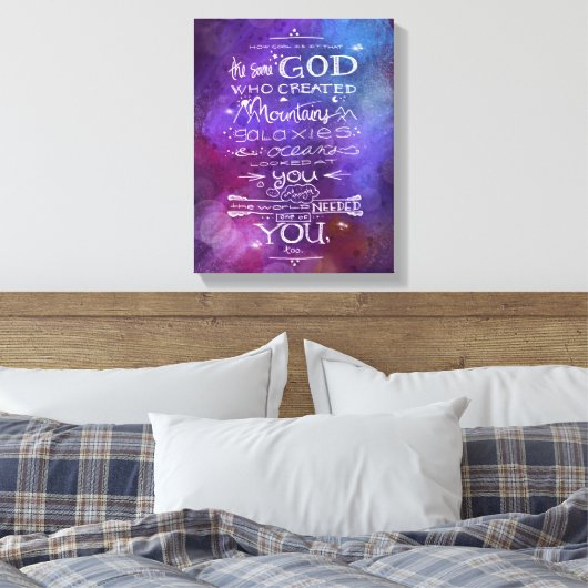 Ruimtevaartkwekerijkunssterstersterren Moonthemafs Canvas Afdruk (Insitu (Slaapkamer))