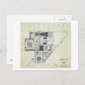 Ruimtevaartnaaldcontainer voor luchtconceptie briefkaart (Voorkant / Achterkant)