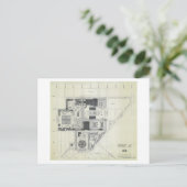 Ruimtevaartnaaldcontainer voor luchtconceptie briefkaart (Staand voorkant)