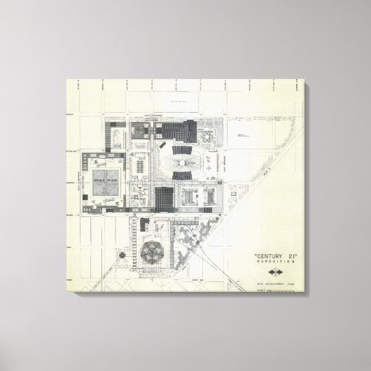 Ruimtevaartnaaldhuls Luchtconceptie 3 Canvas Afdruk (Voorkant)