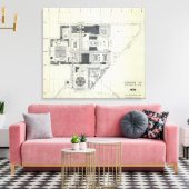 Ruimtevaartnaaldhuls Luchtconceptie 3 Canvas Afdruk (Insitu (Woonkamer))