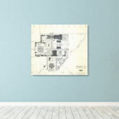 Ruimtevaartnaaldhuls Luchtconceptie 3 Canvas Afdruk (Insitu (Houten vloer))