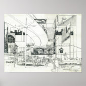 Ruimtevaartnaaldhuls Luchtconceptie 3 Poster (Voorkant)