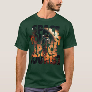 Ruimtevaartoorist Buitenruimte Buitenruimteastrona T-shirt