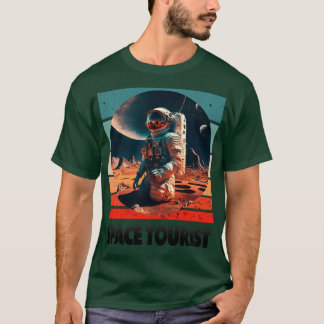 Ruimtevaartoorist Buitenruimte Buitenruimteastrona T-shirt