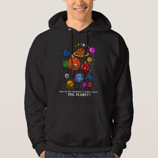 Ruimtevaartpartij - Astronomie kosmische melkweg Hoodie (Voorkant)