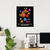 Ruimtevaartpartij - Astronomie kosmische melkweg Poster (Thuiskantoor)