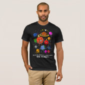 Ruimtevaartpartij - Astronomie kosmische melkweg T-shirt (Voorkant volledig)