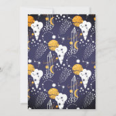 Ruimtevaartpartij| uitnodiging van de Birthday (Achterkant)