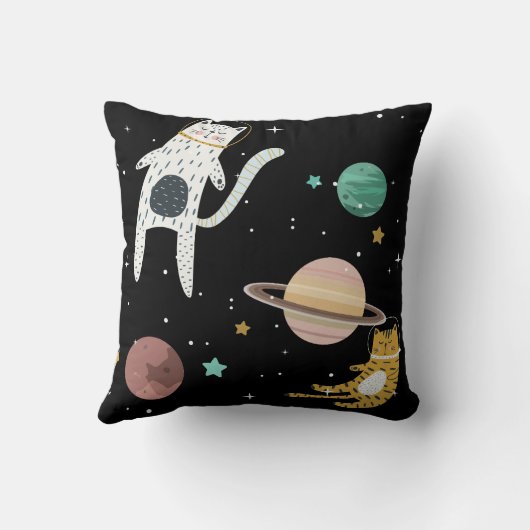 Ruimtevaartplaneet en kat kussen (Achterkant)