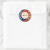 ruimtevaartprogramma van nasa apollo ronde sticker (Tas)