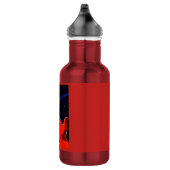 ruimtevaartpropaganda poster kunst op waterflesje waterfles (Rechts)