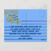 ruimtevaartreis briefkaart (Achterkant)