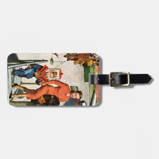 Ruimtevaartreiziger Bagagelabel (Voorkant horizontaal)