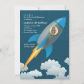 Ruimtevaartreiziger Fotouitnodiging Kaart (Voorkant)