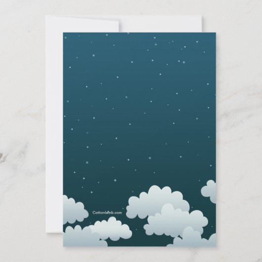 Ruimtevaartreiziger Fotouitnodiging Kaart (Achterkant)