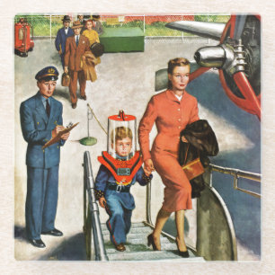 Ruimtevaartreiziger Glazen Onderzetter