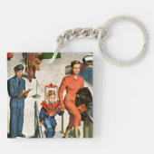 Ruimtevaartreiziger Sleutelhanger (Achterkant)