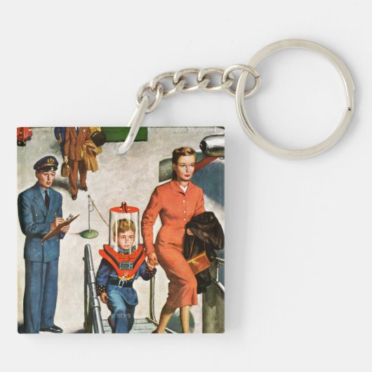 Ruimtevaartreiziger Sleutelhanger (Achterkant)