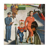 Ruimtevaartreiziger Tegeltje (Voorkant)