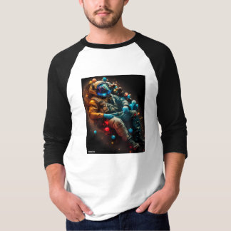 Ruimtevaartruimer HalfSleeve Baseball Undershirt T-shirt