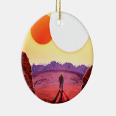 Ruimtevaartsbestemming Keramisch Ornament (Rechts)