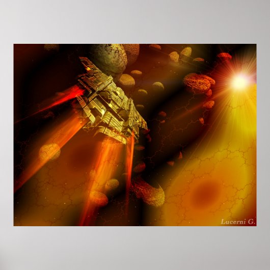 Ruimtevaartschip Poster (Voorkant)