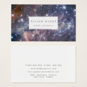 Ruimtevaartsterrenstelsel Interstellair Reiskundef Visitekaartje (Voorkant /achterkant)