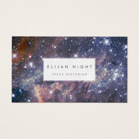 Ruimtevaartsterrenstelsel Interstellair Reiskundef Visitekaartje (Voorkant)