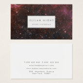 Ruimtevaartsterrenstelsel Interstellair Reiskundef Visitekaartje (Voorkant /achterkant)