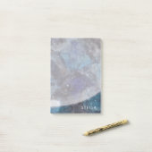 Ruimtevaartsterrenstelsel Waterverf Moon Stars Aan Post-it® Notes (Op bureau)