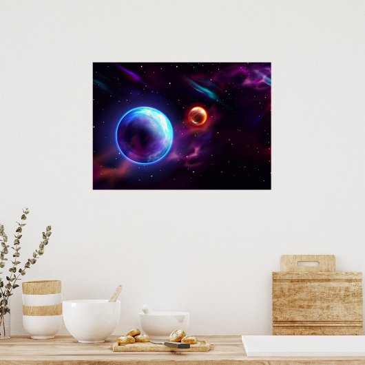 Ruimtevaartsterrenstelsels Poster (Keuken)