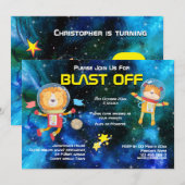 Ruimtevaartsterrensterren voor ruimtevaartruimteva kaart (Voorkant / Achterkant)