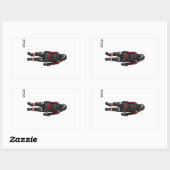 Ruimtevaarttechnici Rectangle Stickers - astronaut (Vel)