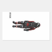 Ruimtevaarttechnici Rectangle Stickers - astronaut (Voorkant)